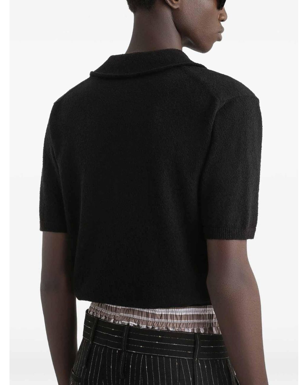 Dolce & Gabbana Black Cotton Blend Polo Shirt for men