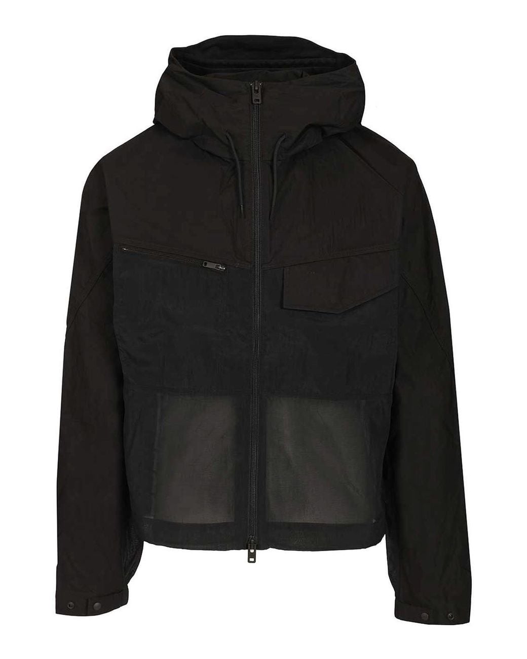 Y-3 Black Jacket With Hood for men