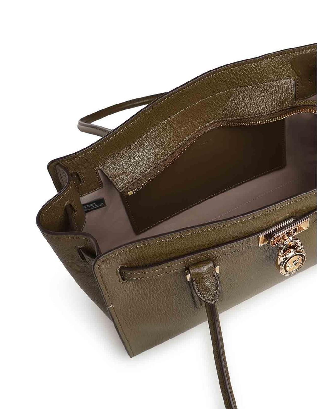 MICHAEL Michael Kors Gray Hamilton Moderne Small Leather Bag