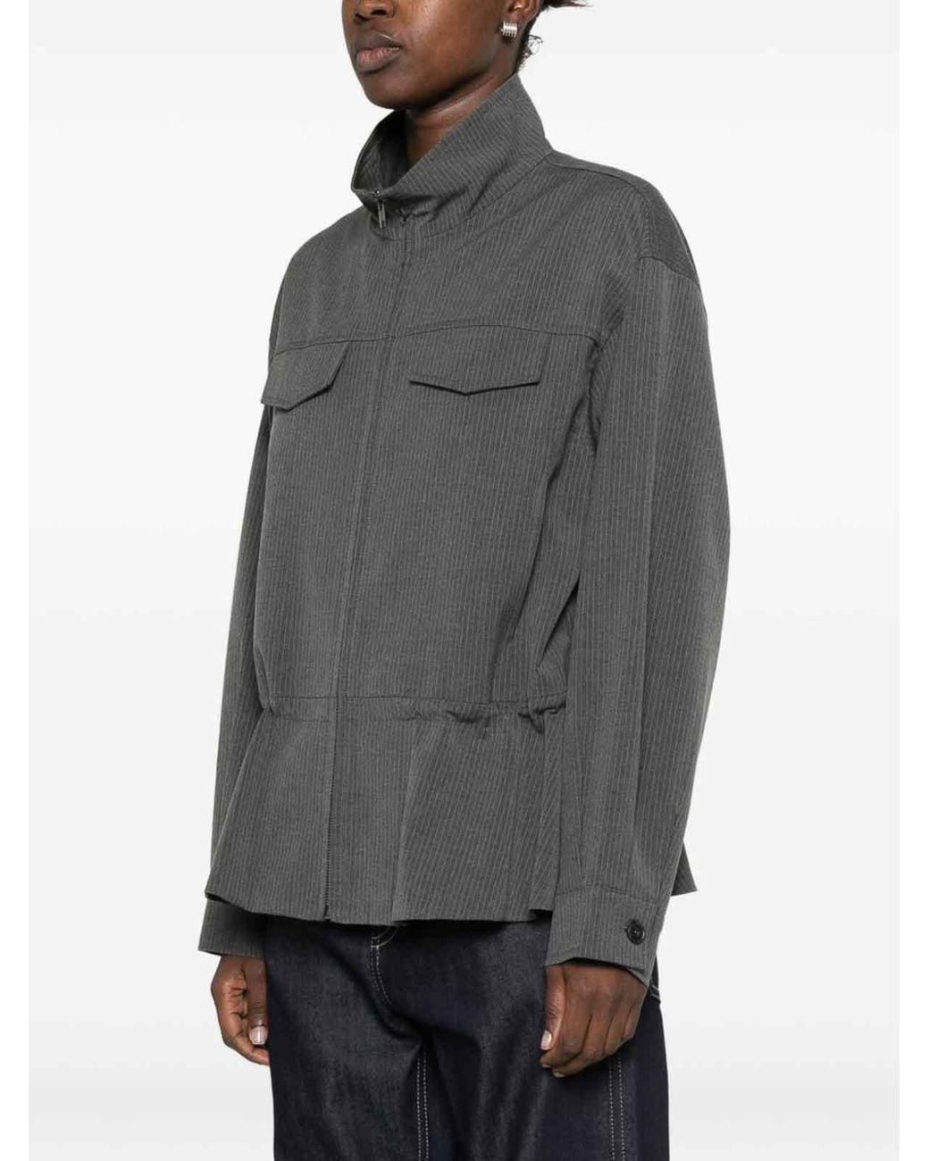 ELEH Gray Single-Breasted Blazer