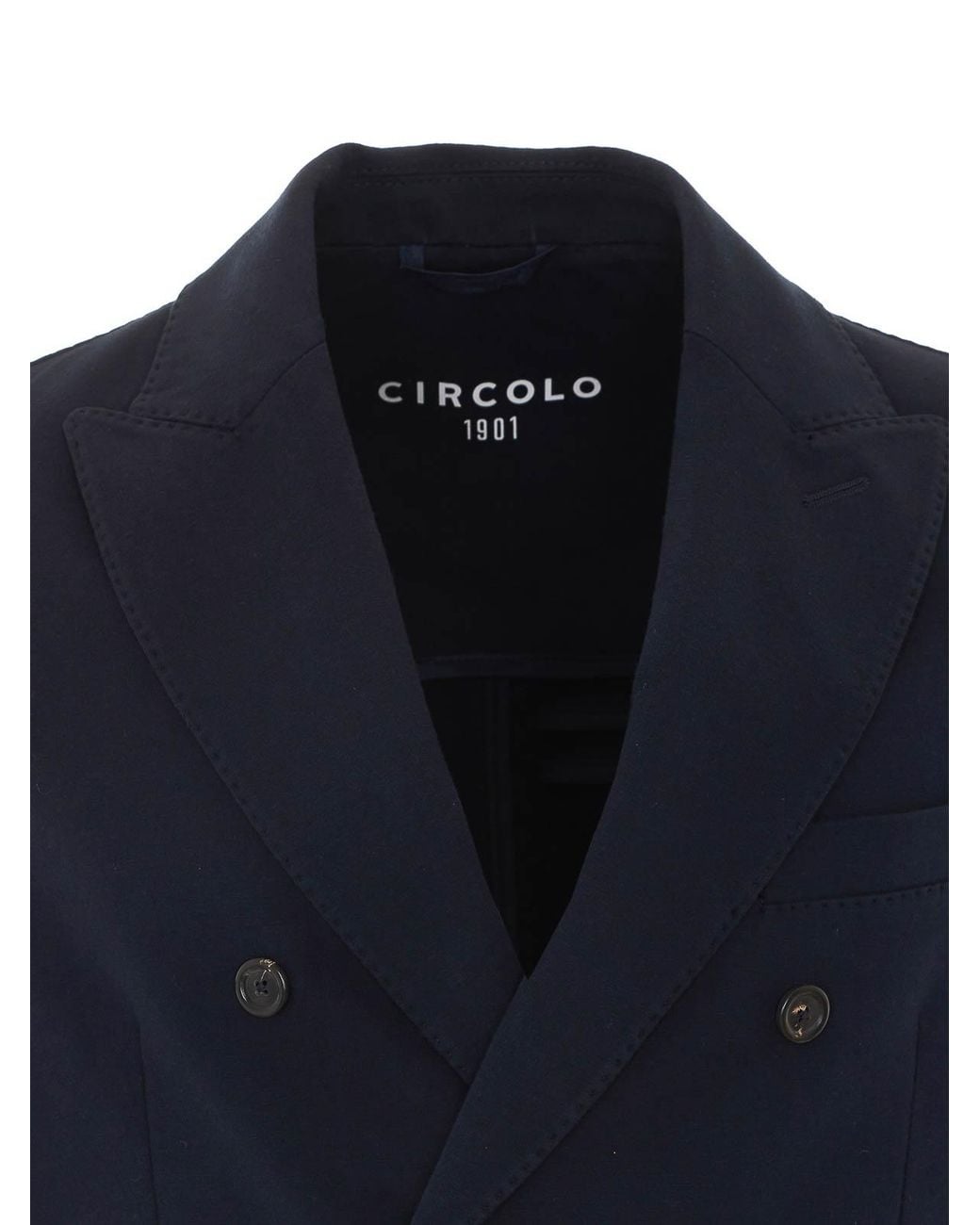Circolo 1901 Blue Double Breasted Jacket for men