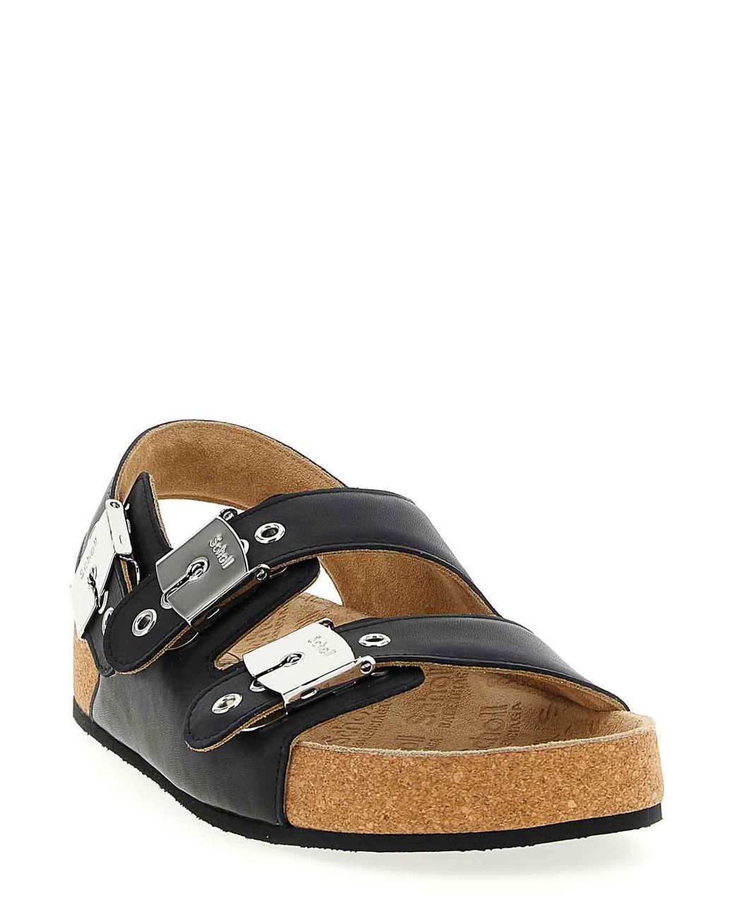 Balenciaga Black X Scholl Sandals for men