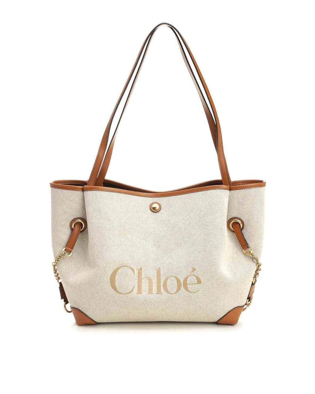 Chloé White Chlo Clover Canvas Bag