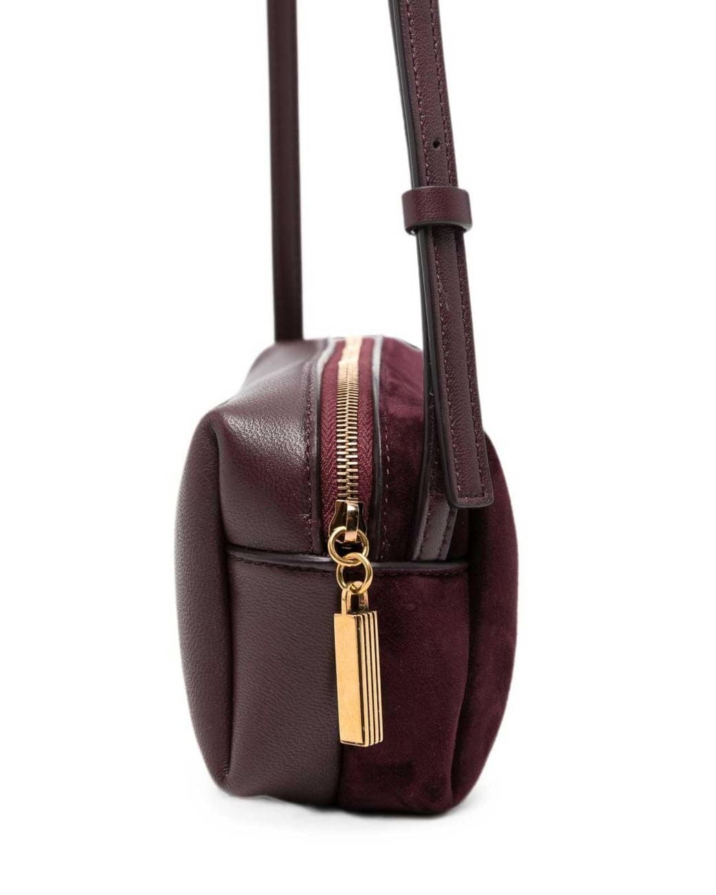Khaite White Kye Mini Leather Crossbody Bag