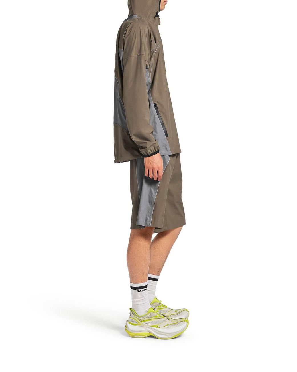 Balenciaga Gray Techwear Zip-Up Jacket for men