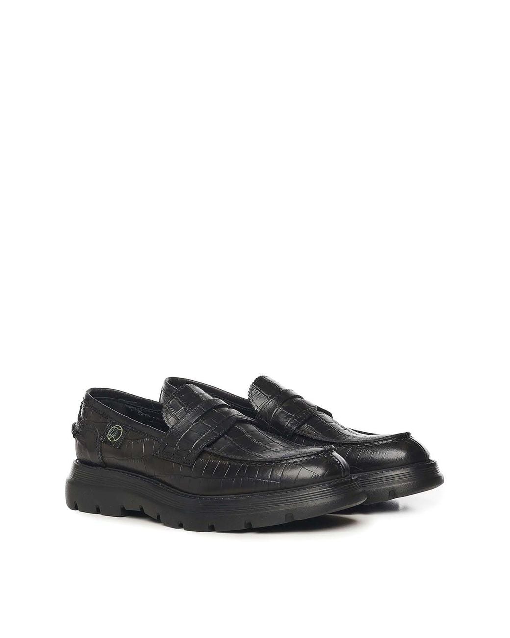 Giuliano Galiano Black Bryan Coconut Loafers for men