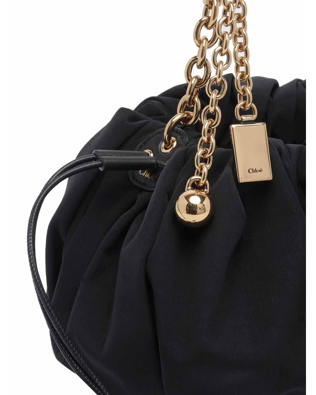 Borsa A Tracolla Pliss Nera di Chloé in Black