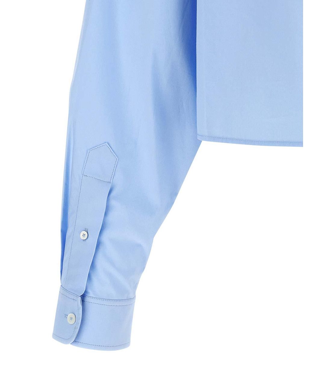 Alexander Wang Blue Cropped Shirt