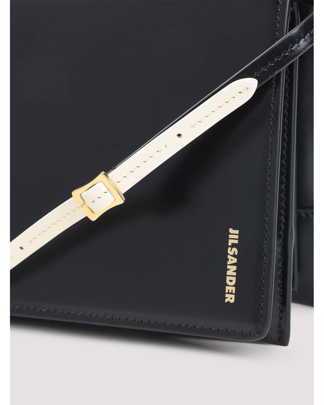 Jil Sander White File Shoulder Bag