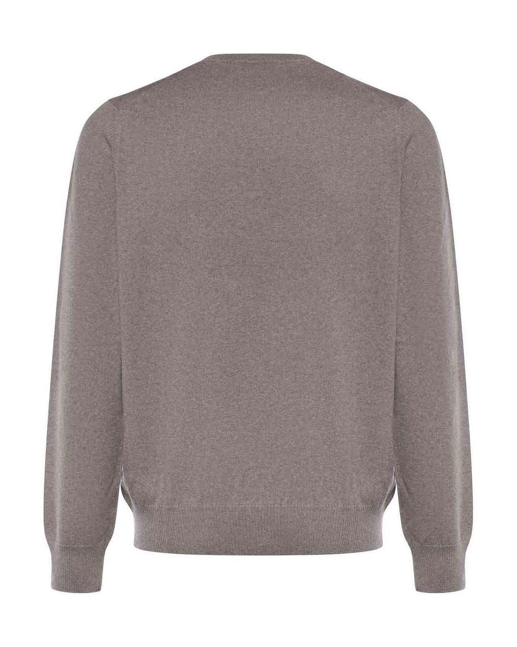 Fay Gray Merino Wool Sweater for men