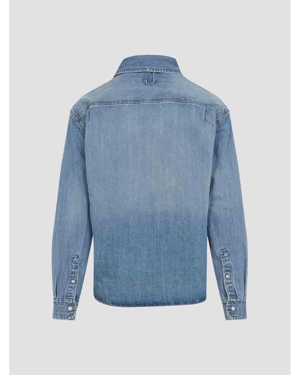 Jacquemus Blue Simon De-Nîmes Cotton Shirt for men