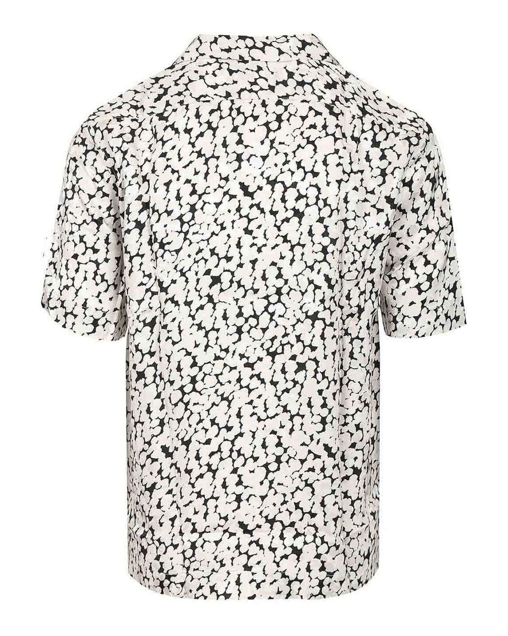 Dries Van Noten White ドリス ヴァン ノッテン プリント リラックスフィット シャツ for men
