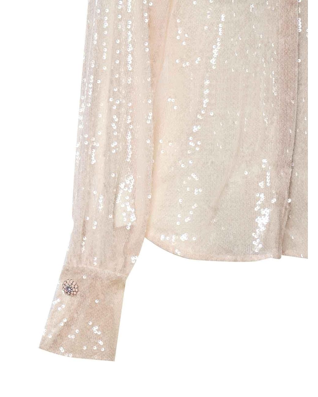 Galia Lahav Natural Orlena Sequin Shirt