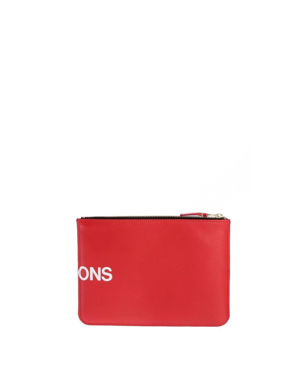 Comme des Garçons Red Huge Logo Clutch for men