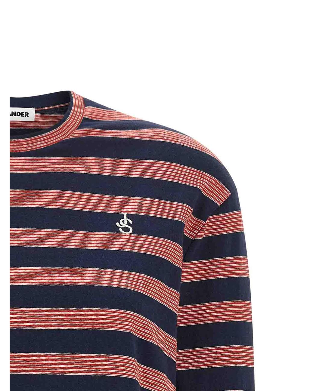 Jil Sander Blue Striped T-Shirt