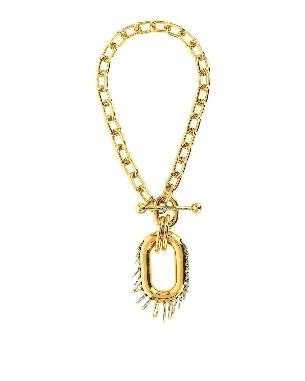 Rabanne Metallic Punk Xl Link' Necklace
