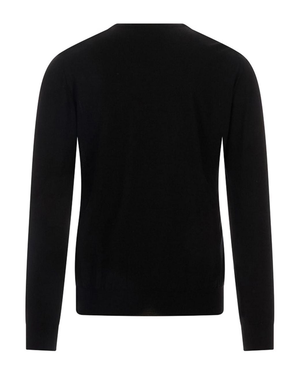 Kiton Black Crewneck Sweater for men