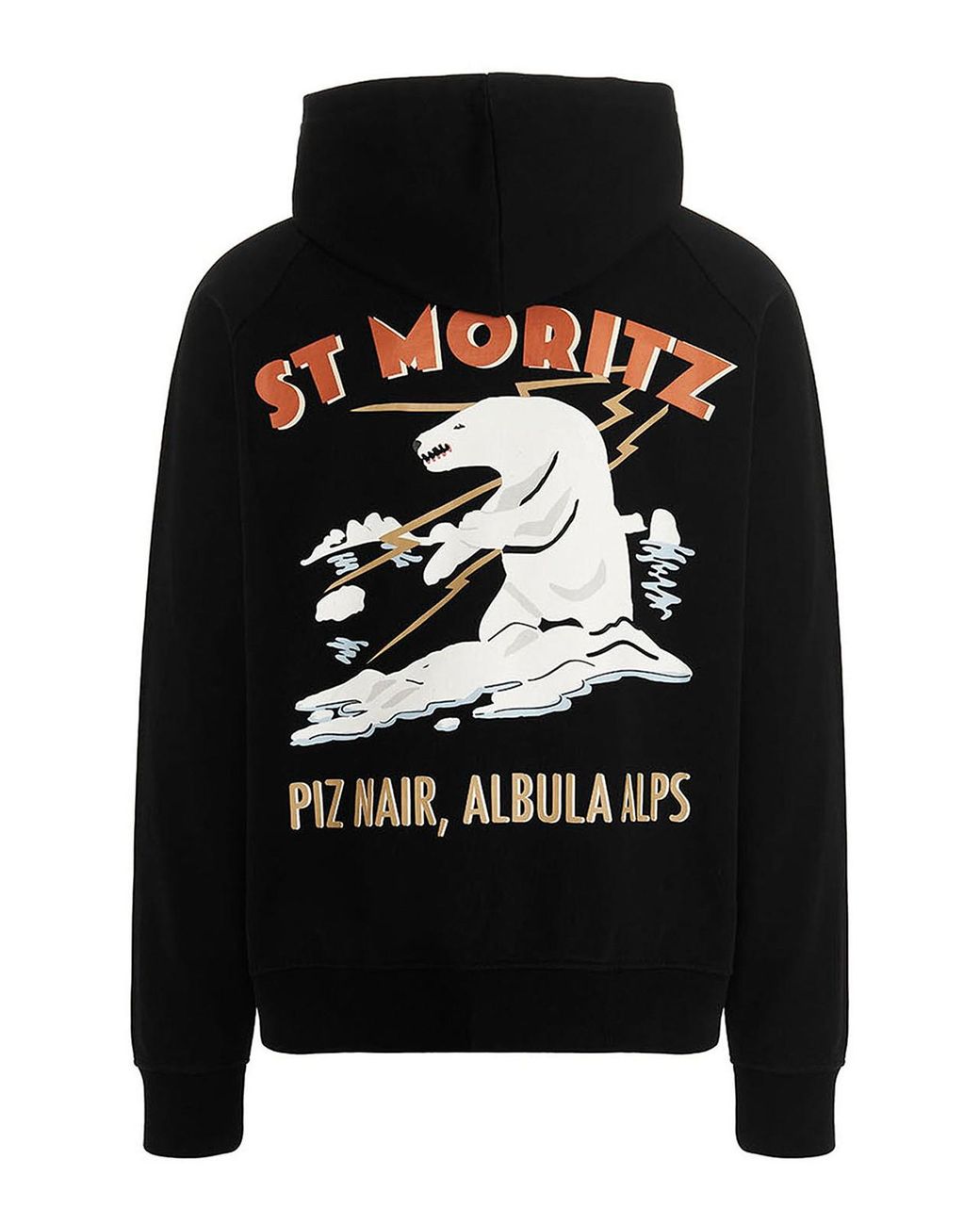Bally Black Printed Hoodie for men