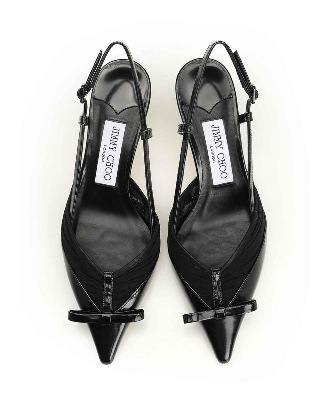 Jimmy Choo Black Afia Mesh Dcollet 65