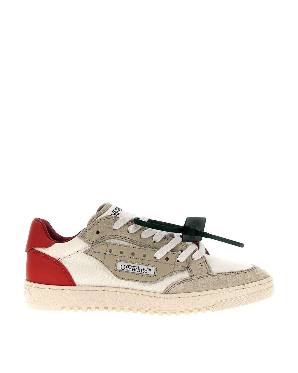 Off White c o Virgil Abloh 5.0 Off Court Sneakers in Red for Men