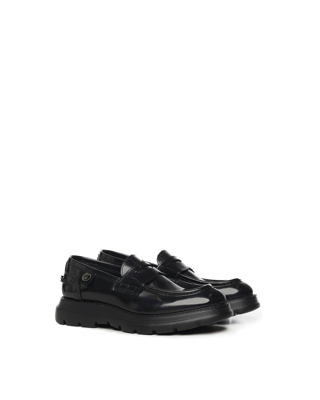 Giuliano Galiano Black Full Moccasins for men