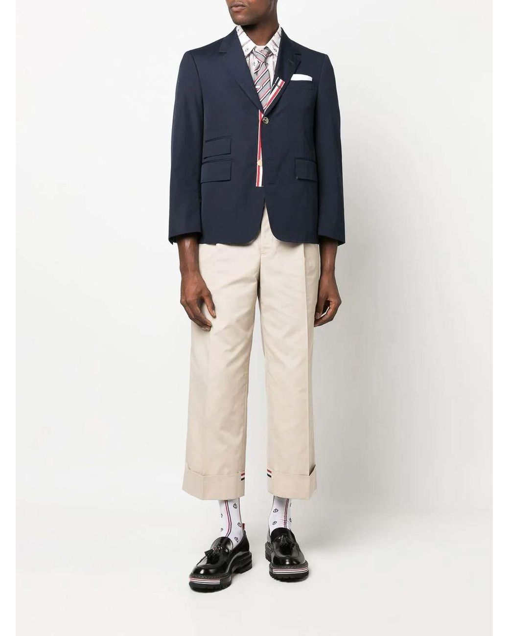 Thom Browne Blue Single-Breasted Jacket for men