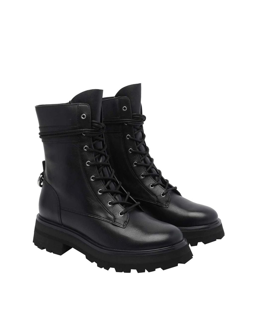 MICHAEL Michael Kors Black Caleb Lug Booties