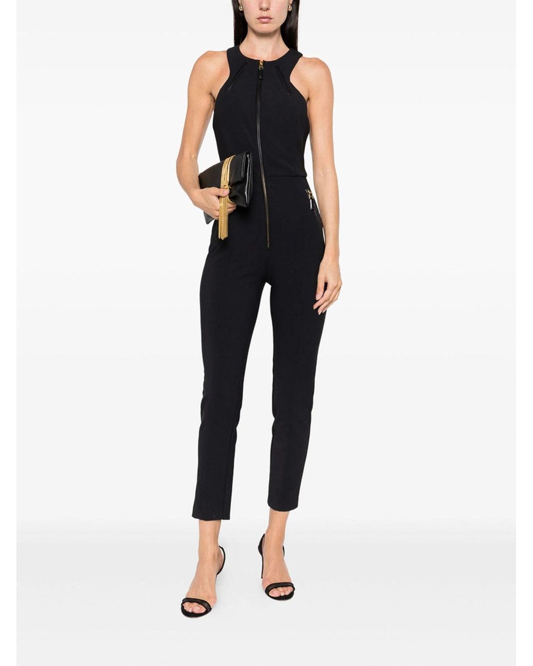 Elisabetta Franchi Black Jumpsuit