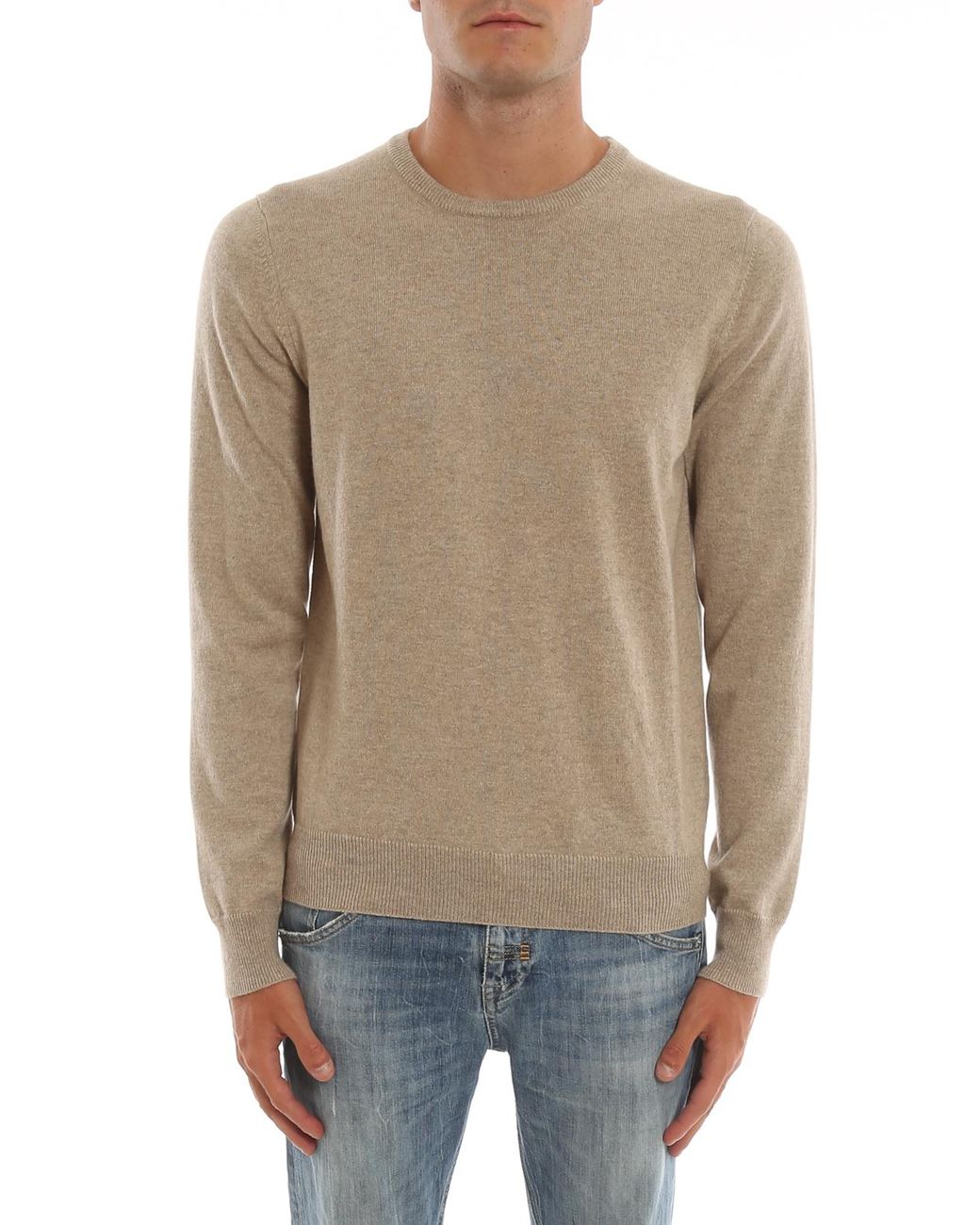 Malo Natural Cashmere Sweater for men