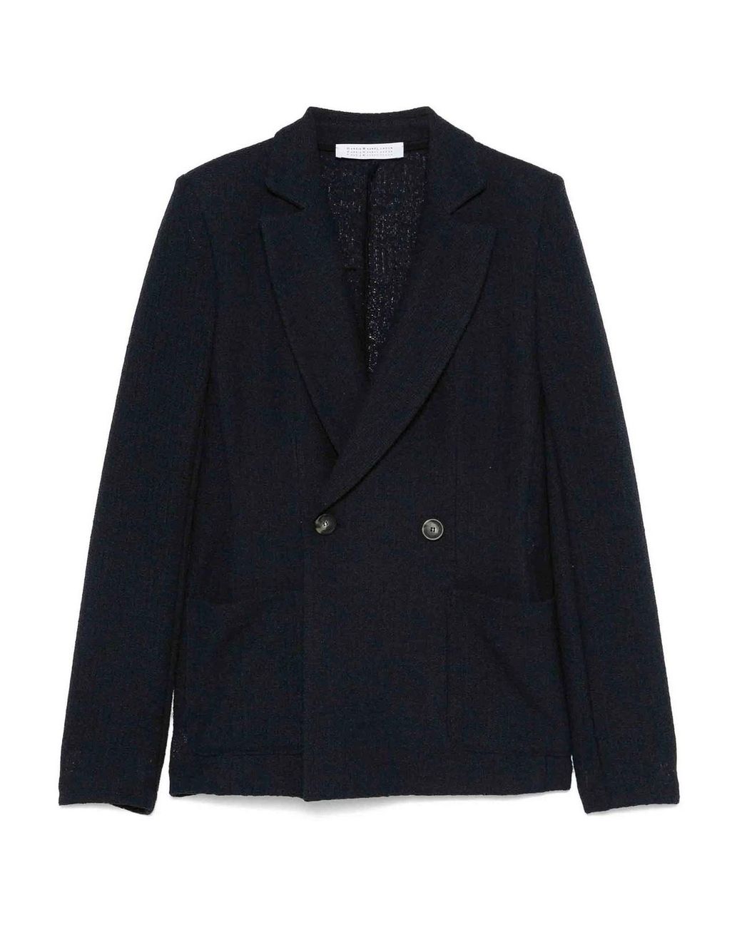 Harris Wharf London Blue Double Chest Jacket