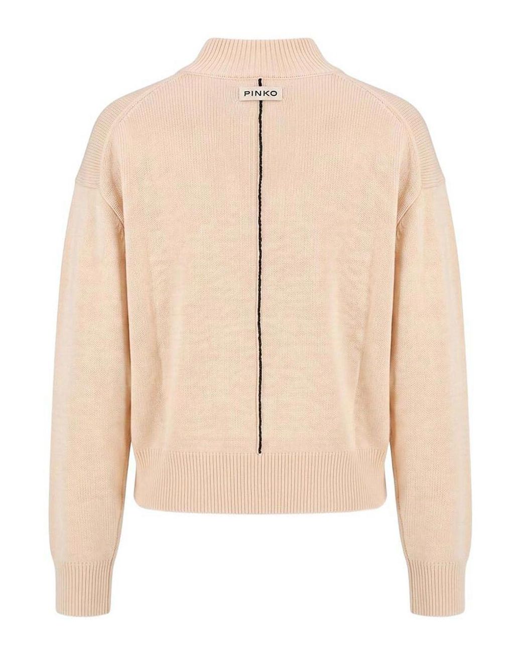 Pinko Natural Cream Sparta Sweater With Back Design
