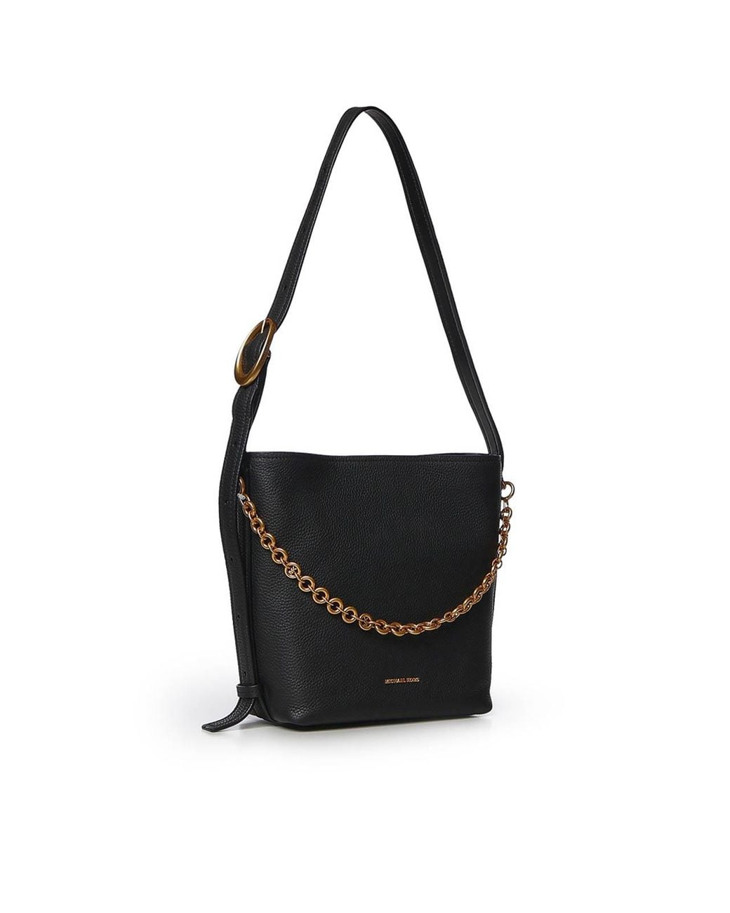 MICHAEL Michael Kors Black Nolita Leather Bucket Tote Bag
