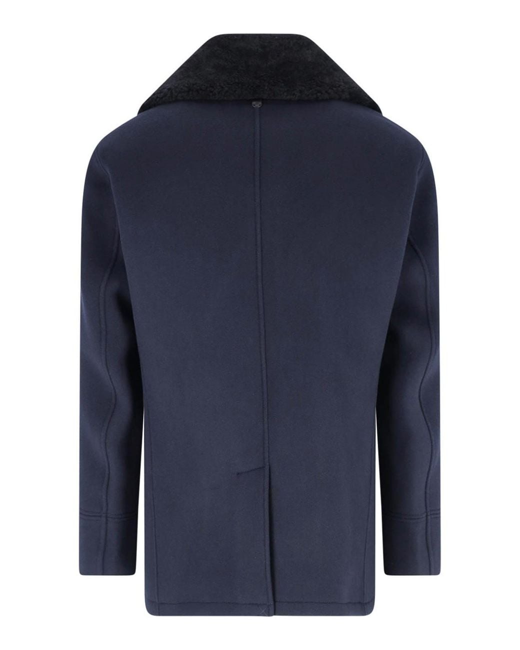 Mackage Blue Double-Breasted Coat for men