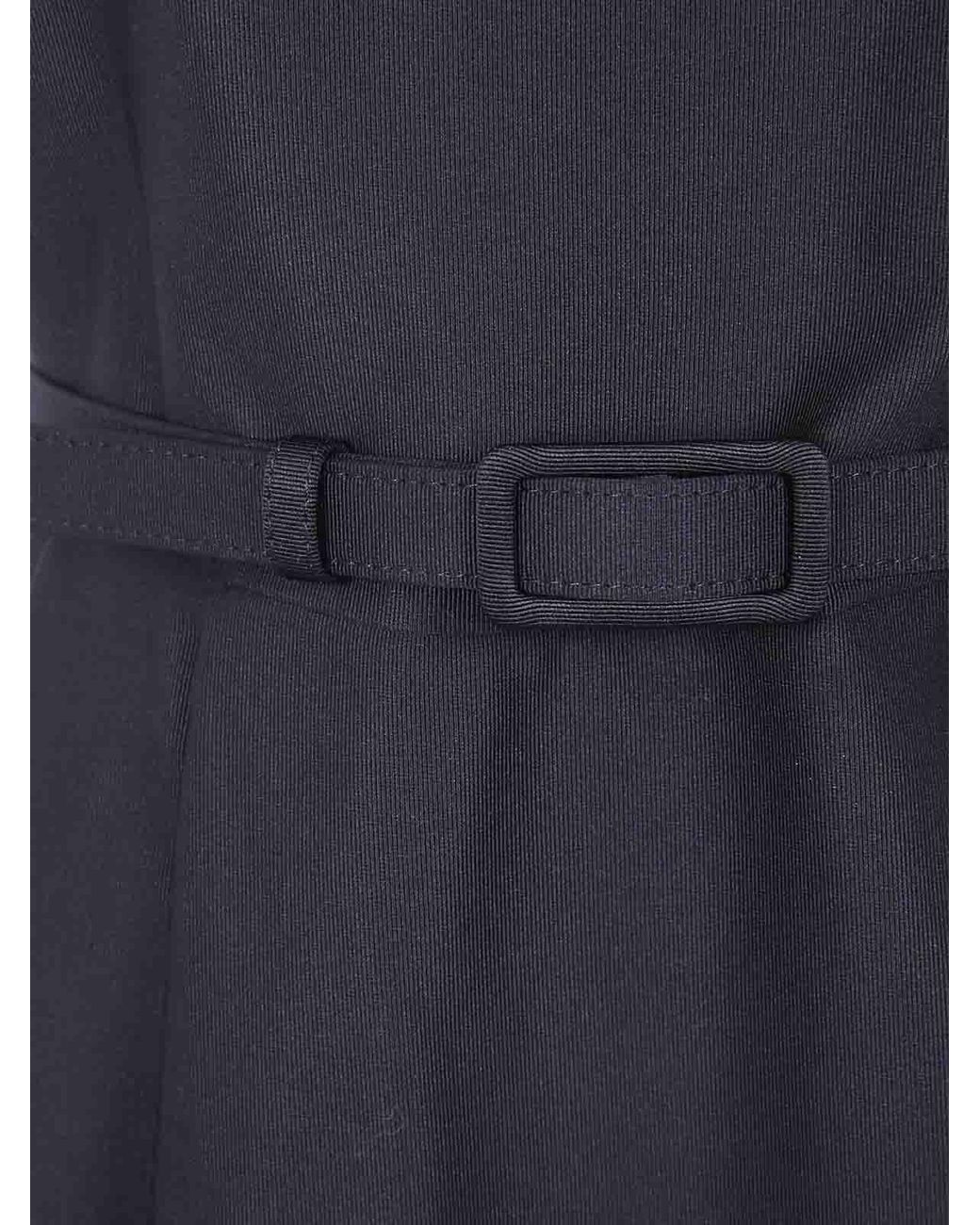 Ralph Lauren Blue Woven Flare Dress