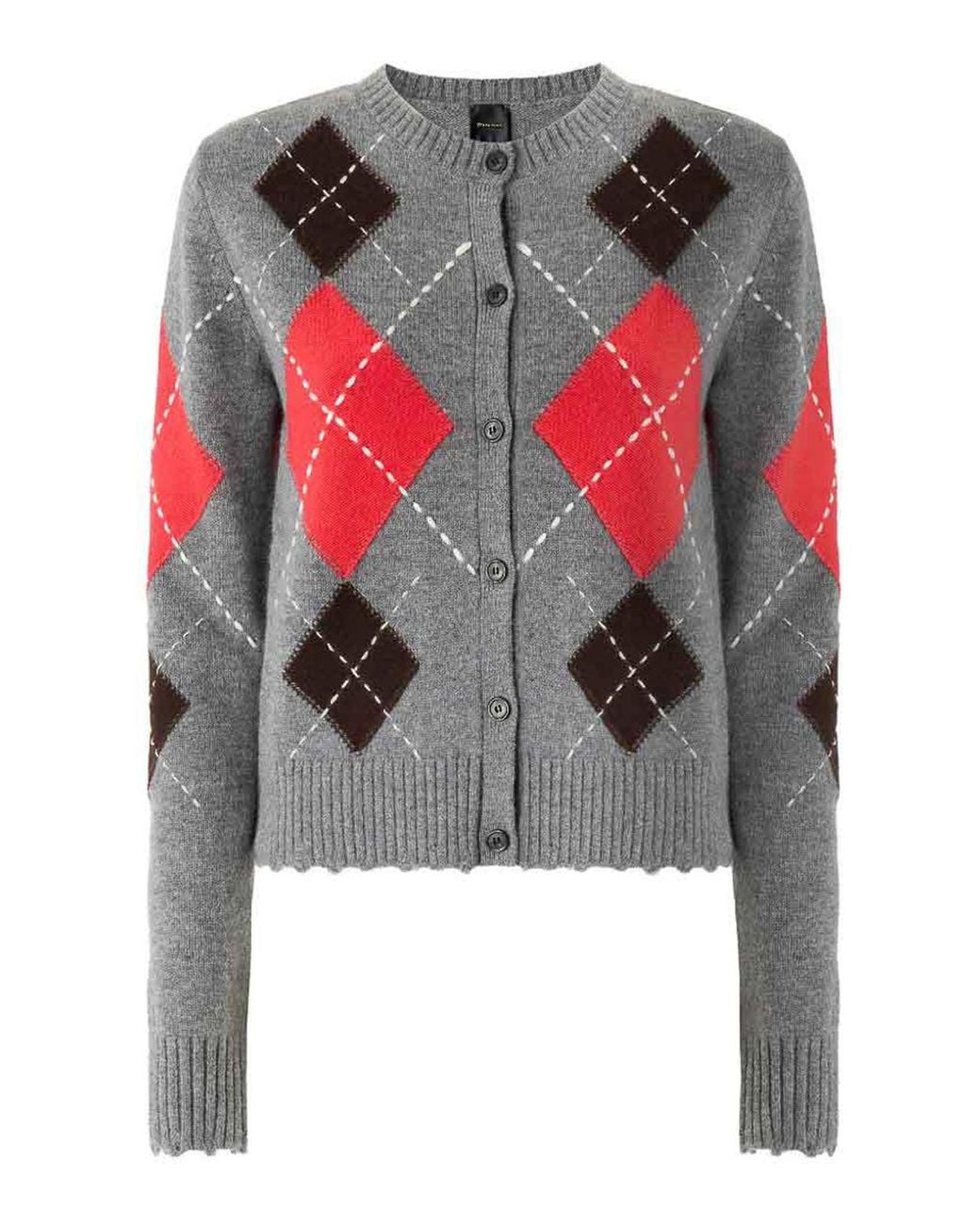 Pinko Gray Cardiff Cardigan With
