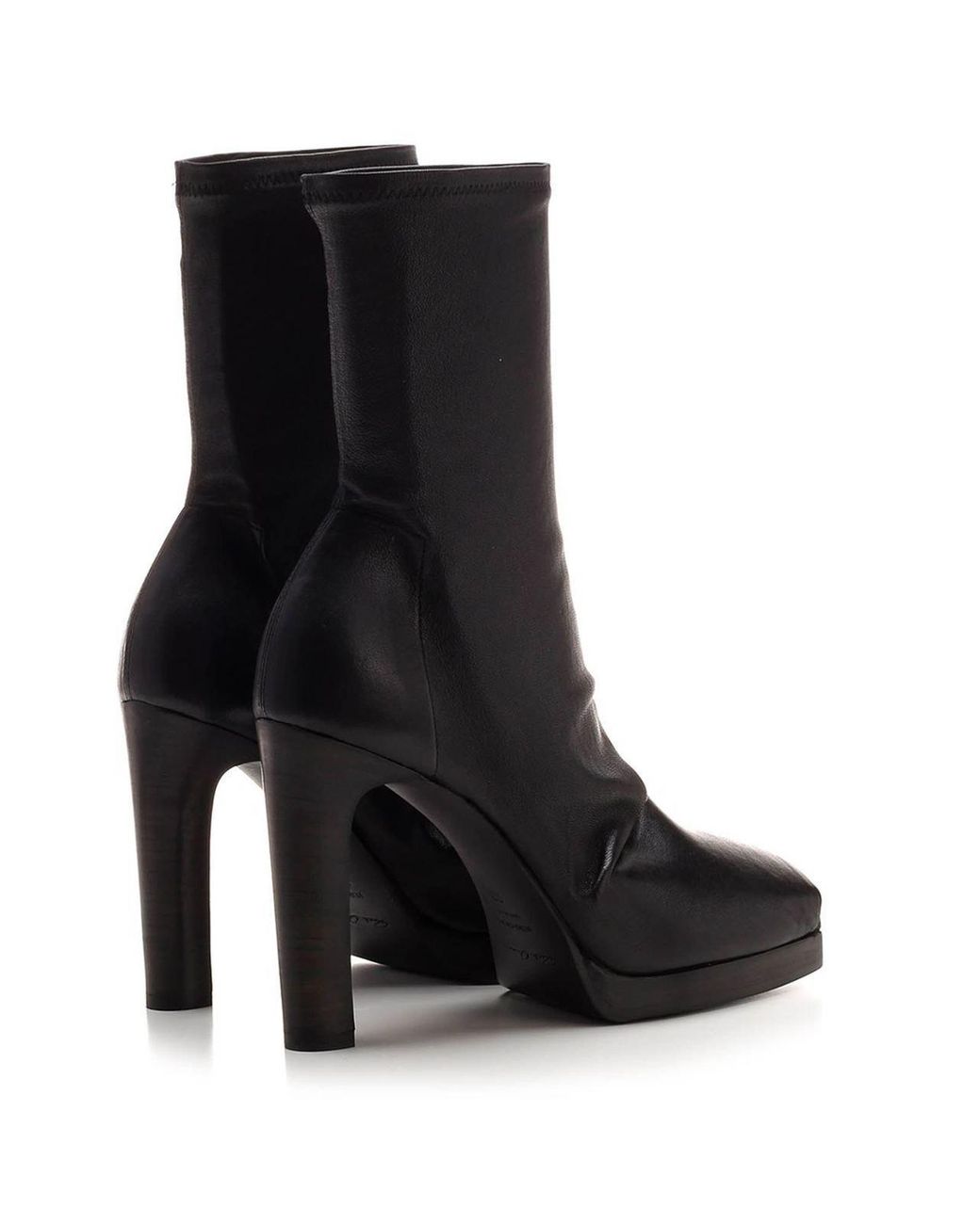 Rick Owens Black Pull-On Cheri Boots