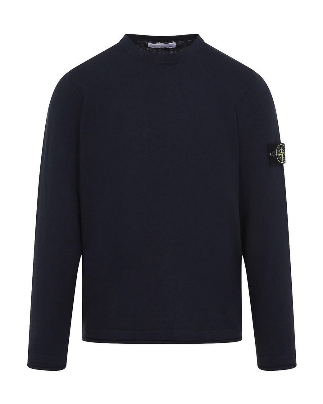 Stone Island Blue Crew Neck Pullover for men