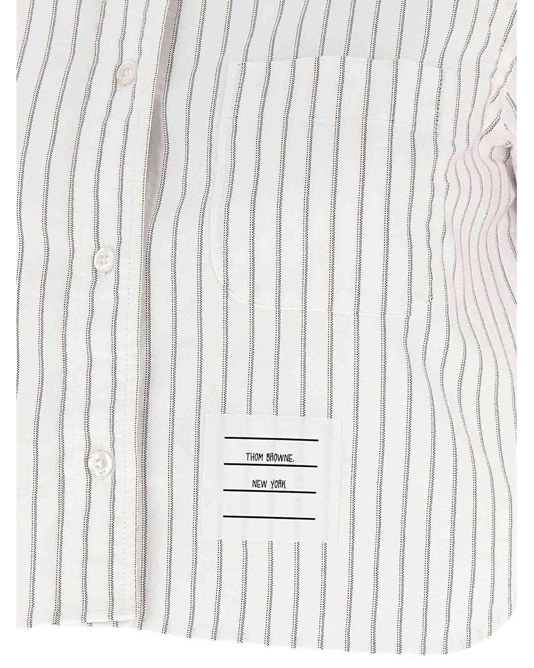 Thom Browne White Cropped Shirt