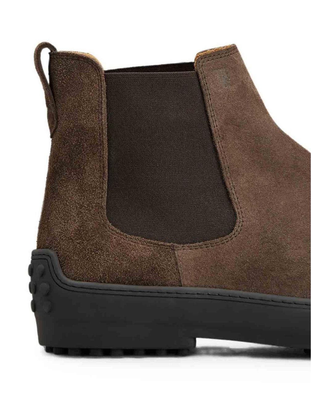 Tod's Brown Tronchetto Elastico Winter Item for men