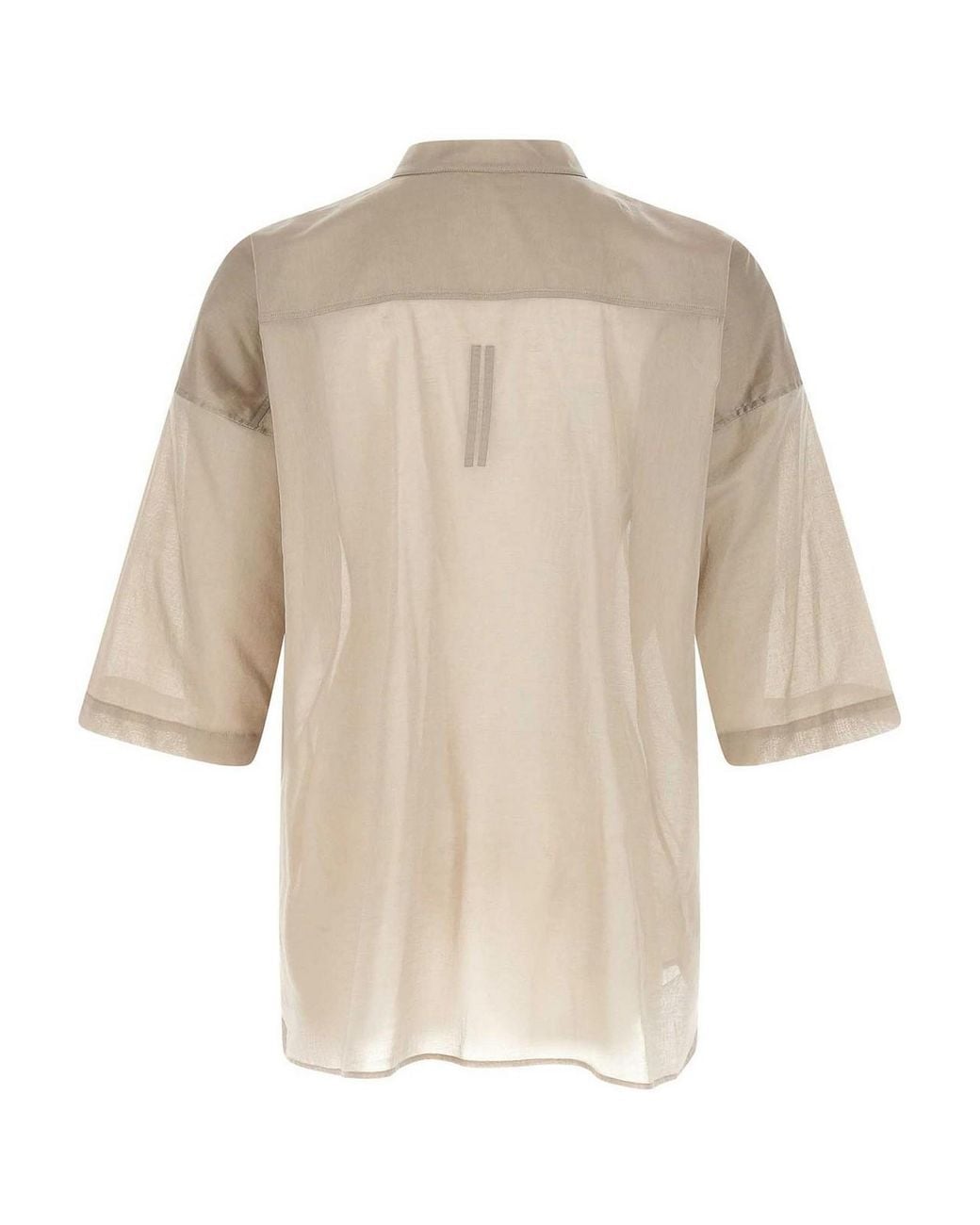 Rick Owens Natural Jumbo Faun Shirt for men