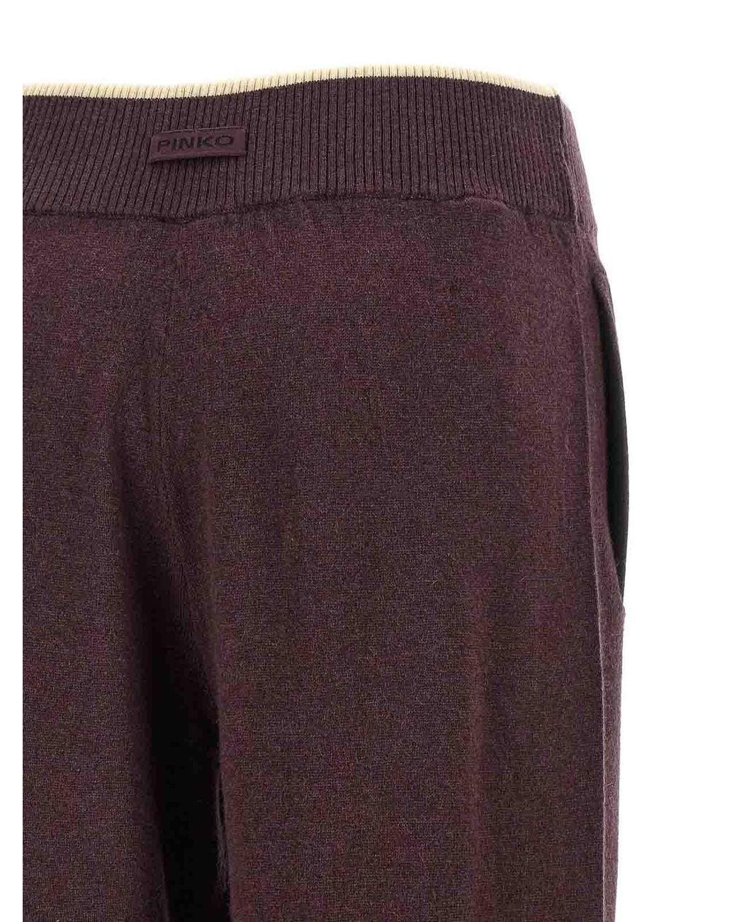 Mulberry Purple Mlange Knit Pants