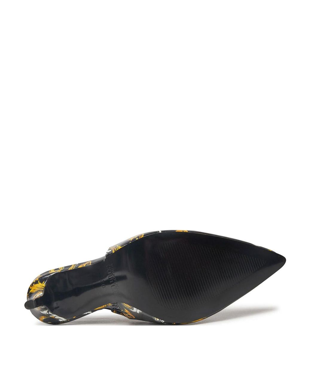Versace Jeans Couture Metallic Baroque Sling Back