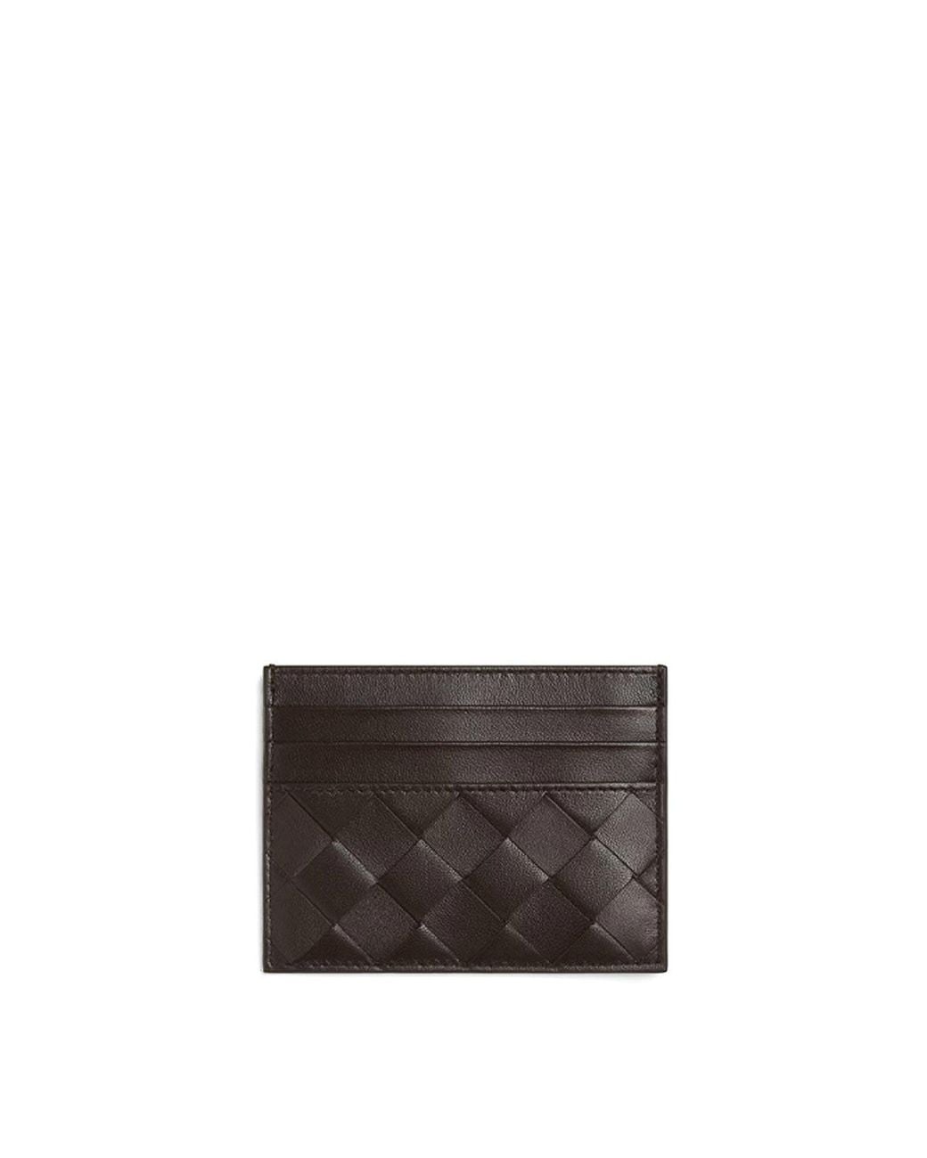 Bottega Veneta Gray 'Intrecciato Credit Card Case'