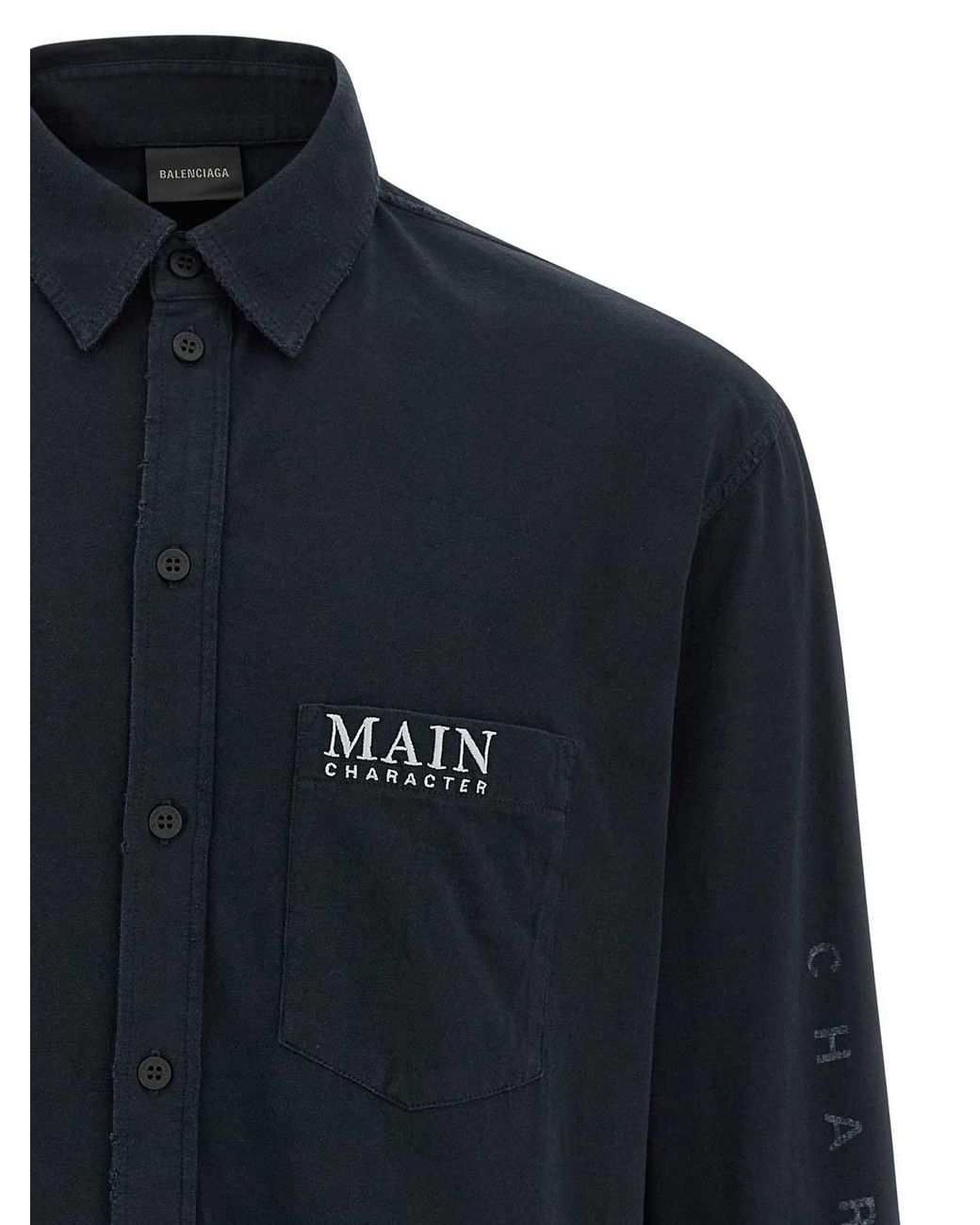 Balenciaga Blue Shirt T-Shirt for men