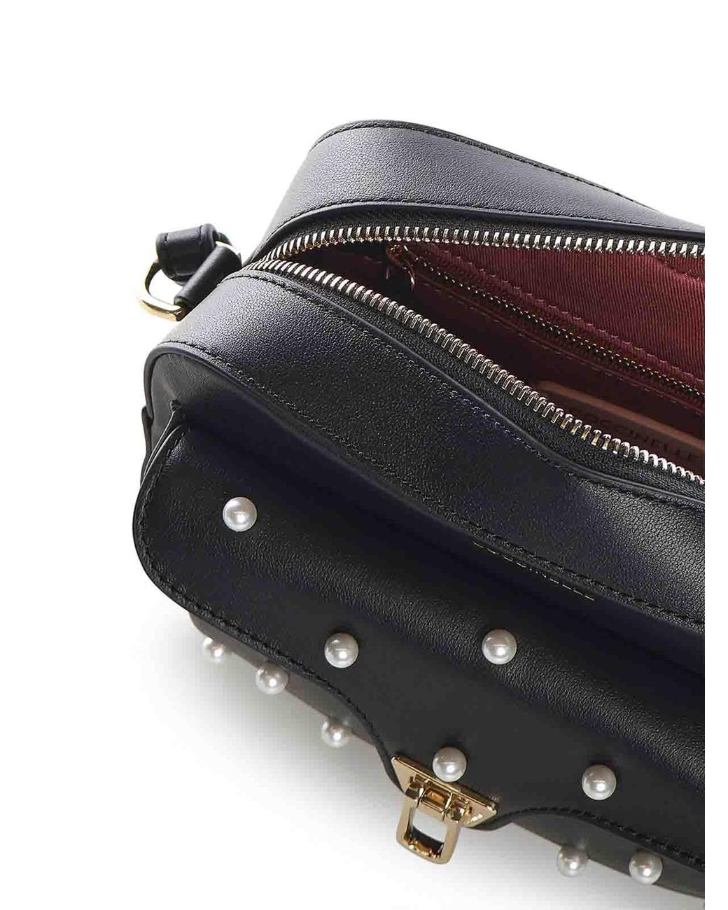 Coccinelle Black Leather Beat Bag
