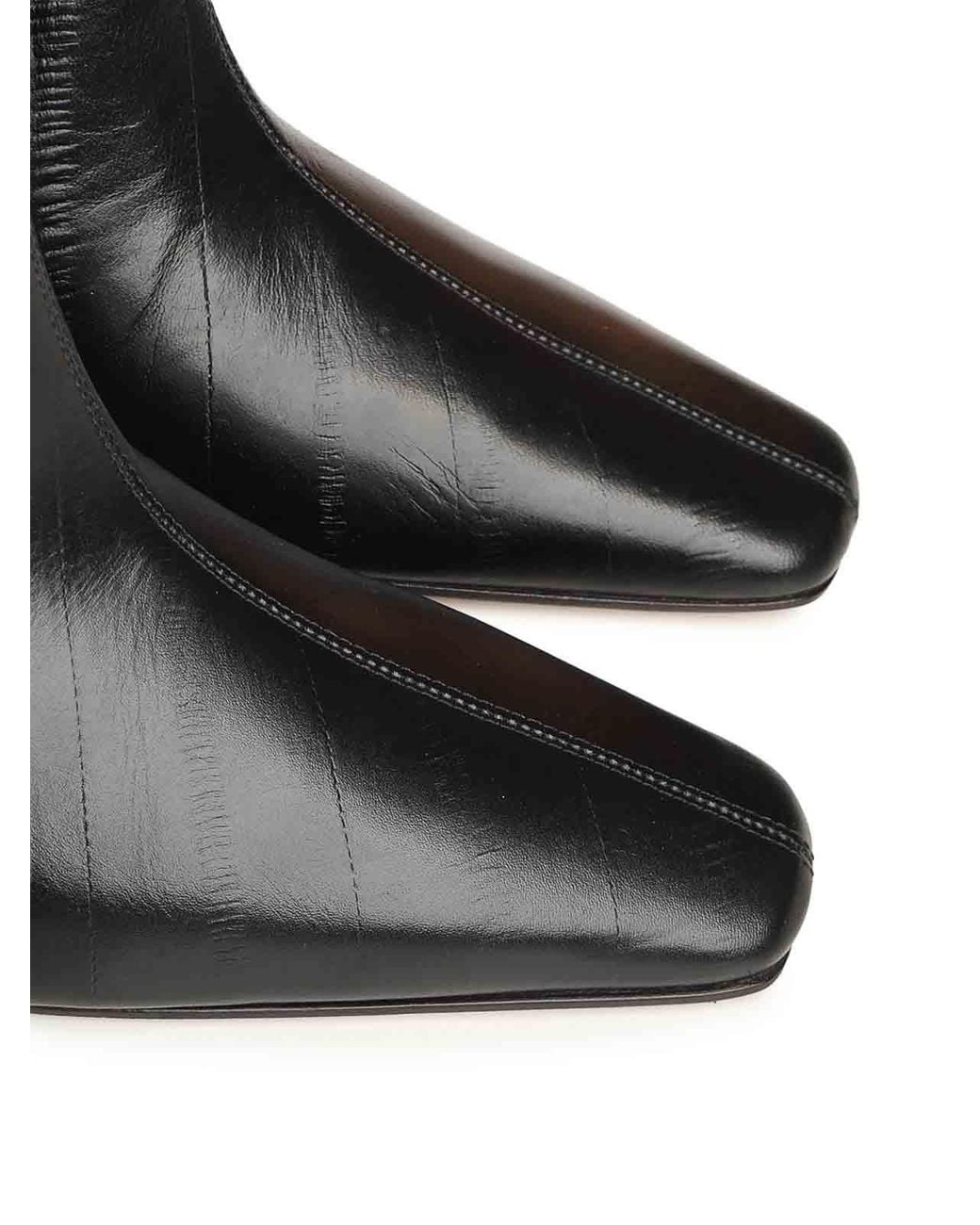 Giuliano Galiano Black Stefy Leather Ankle Boot