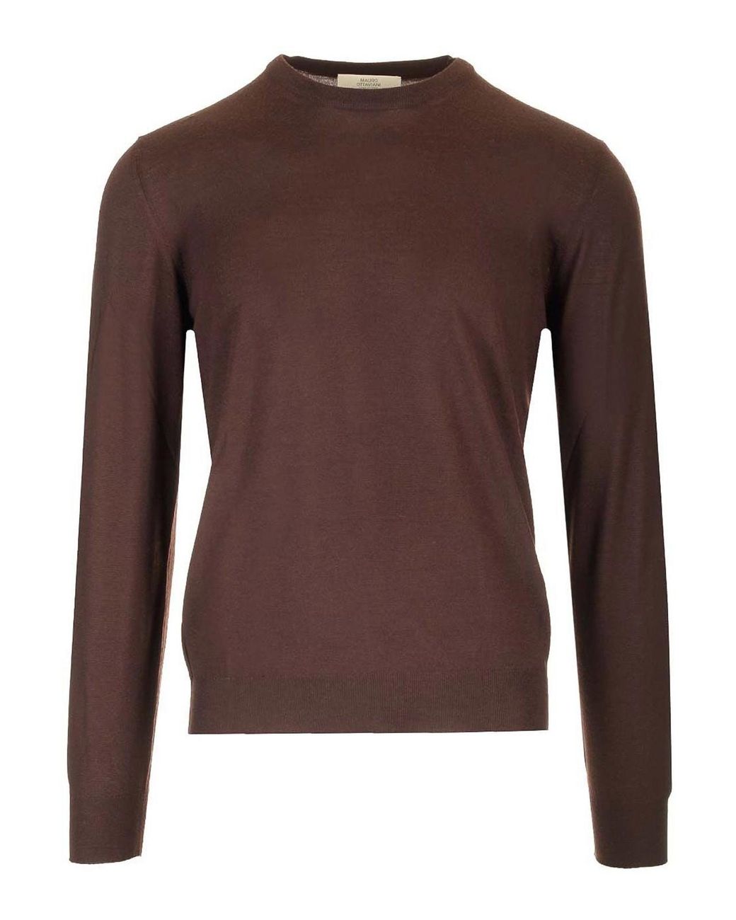 Mauro Ottaviani Brown Crewneck Sweater for men