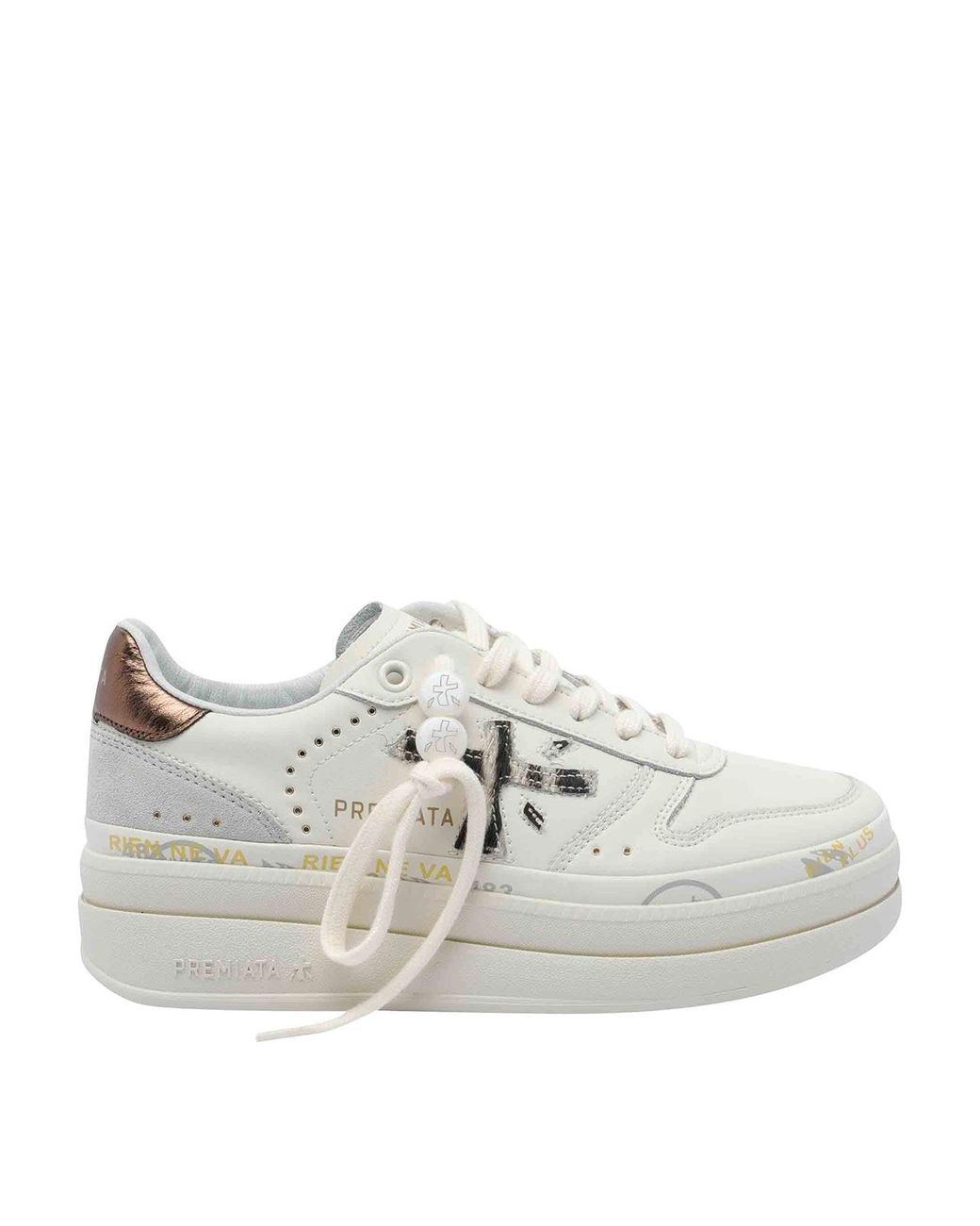 Premiata White Micol Sneakers