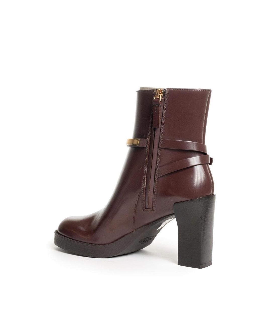 Tod's Brown Leather Ankle Boot