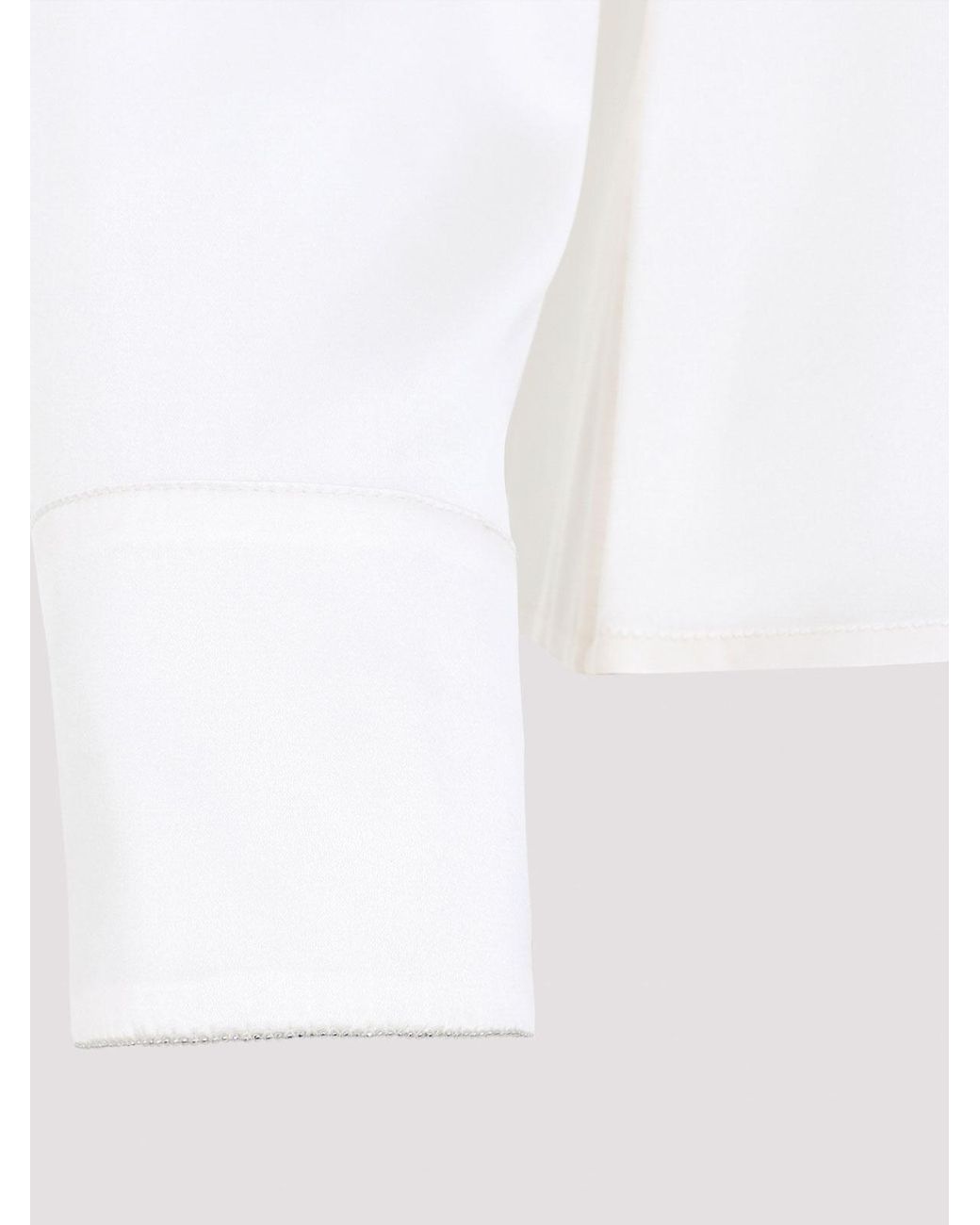 Peserico White Silk Blouse